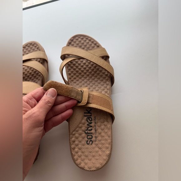 SoftWalk Women's Brimley Mule Sandal in Tan Sz 10 - Picture 8 of 10